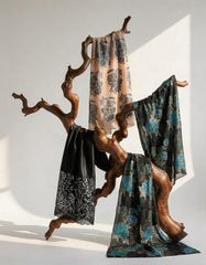 The Amal Emerald & Onyx Bac Wayne Dirac Set (Modern Francawi Fabric)