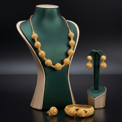 The Royal Sphere Set (Gold Plated Bead Jewelry Collection)