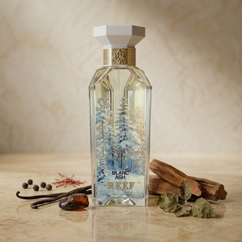Reef Blanc Ash EDP – Sophisticated Saffron, Vanilla & Sandalwood Fragrance