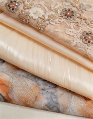 Inaya Marble Somali Half - Bac Dirac Set in Sand & Amber (Premium Italian Collection)
