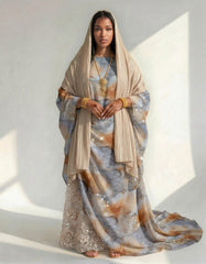Inaya Marble Somali Half - Bac Dirac Set in Sand & Amber (Premium Italian Collection)