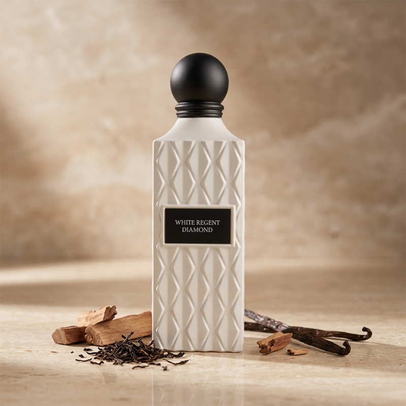 White Regent Diamond EDP by Ibrahim Al Qurashi  – Luxurious Fig, Tea & Vanilla Fragrance