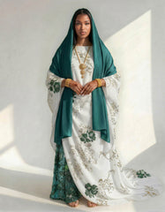 Yasmin Royal Bridal Somali Bac Wayne Dirac Set in Emerald & Ivory (Bridal Excellence Collection)