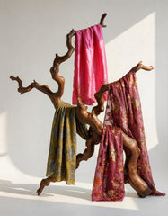 Azalea Floral Somali Bac Wayne Dirac Set in Rose (Premium Velvet Collection)