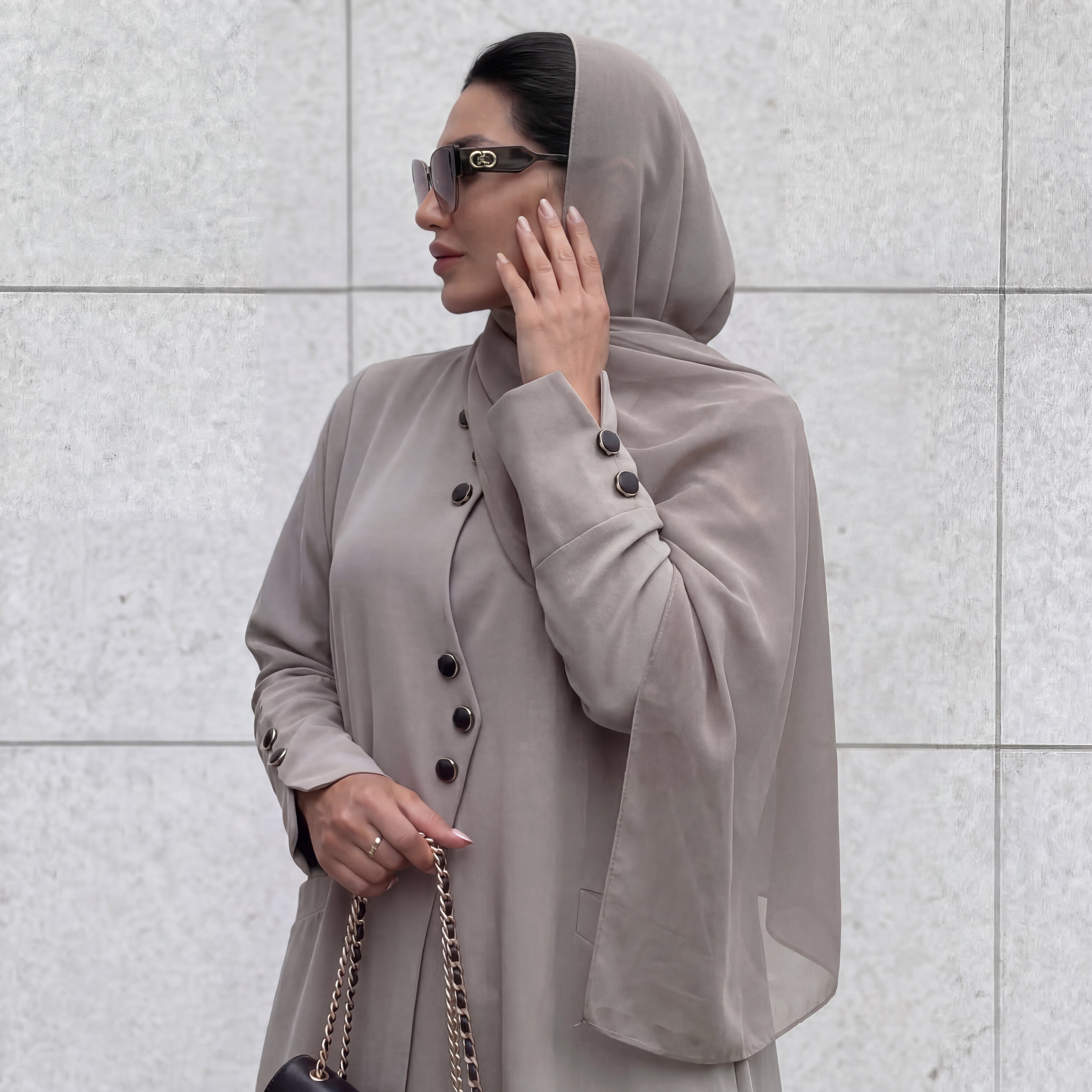 Zawaya Square-Detail Barbie Abaya-1
