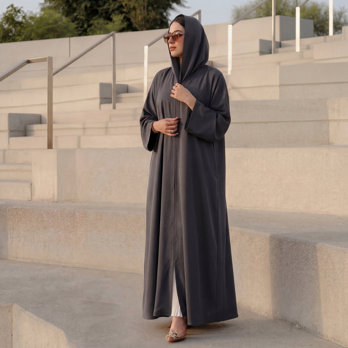 Aminah Clip-Front Abaya
