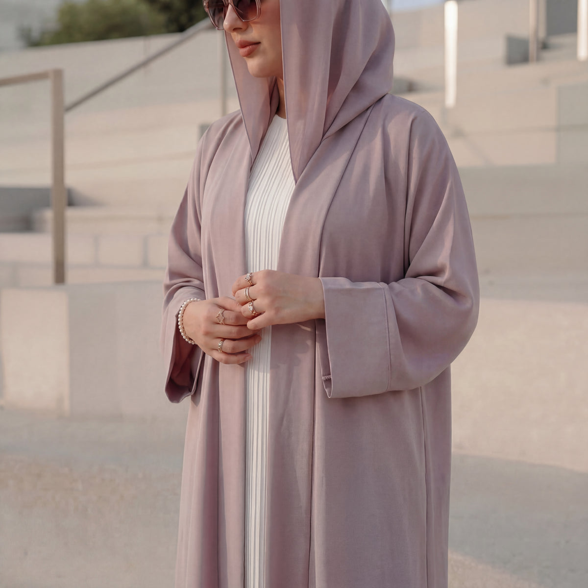 Raya Shawl Collar Abaya