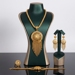 The Golden Sunburst Set (Gold Plated Medallion & Tassel Collection)